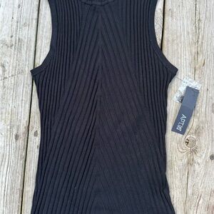 Apt. 9 Women's Sleek Black tie Tank Top Large